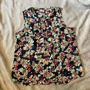 Maurices Floral Sleeveless Top - XL
